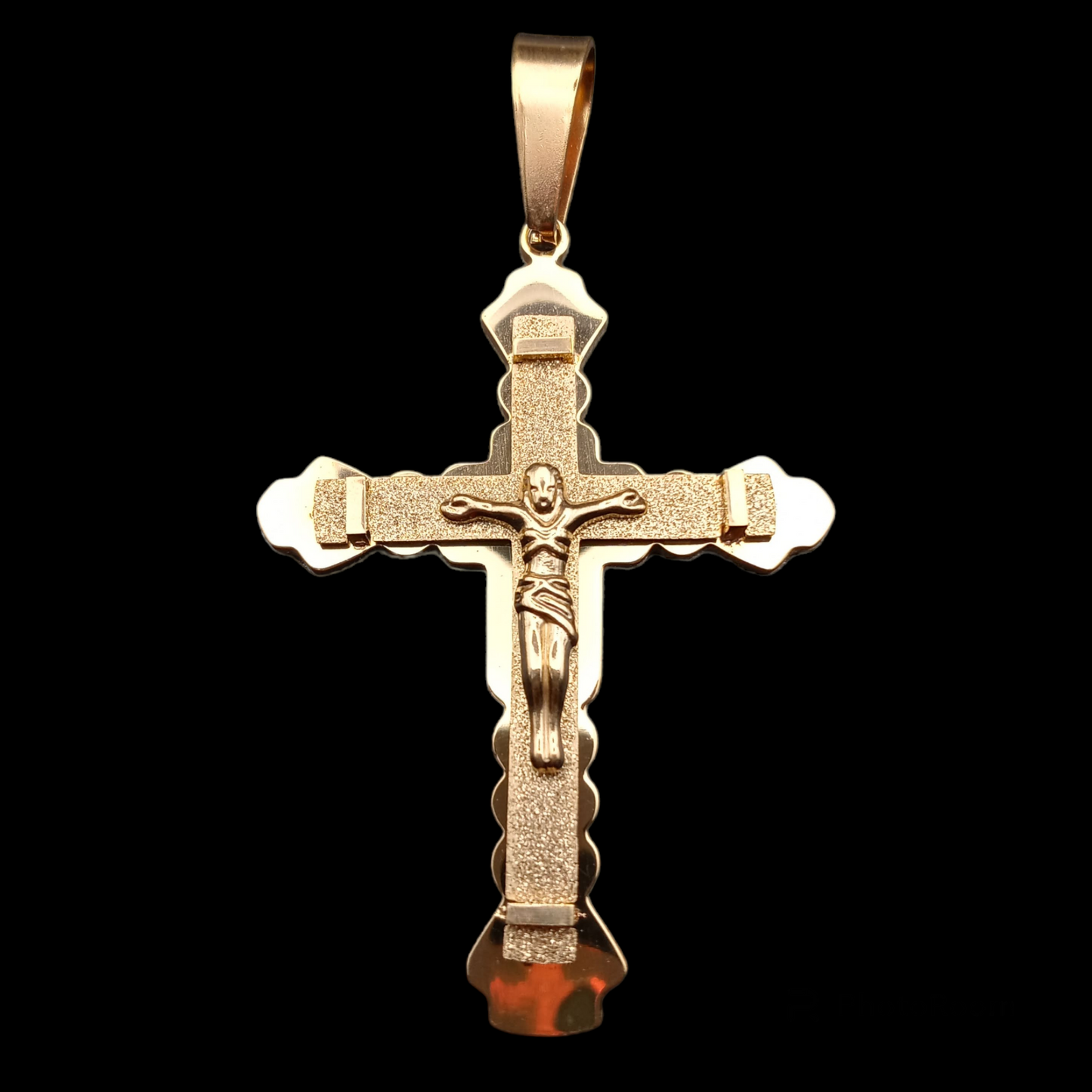 Gold Plated Crucifix Pendant