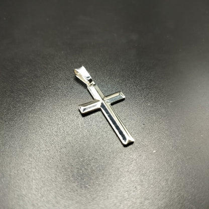 925 Sterling Silver Flat Cross Pendant - SOP00042