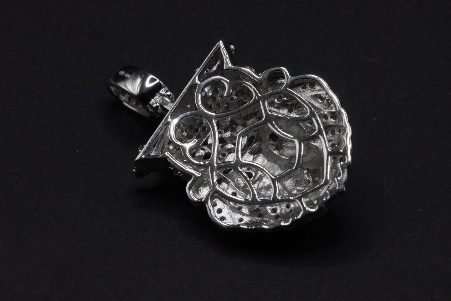 925 Sterling Silver Crown Lion Pendant - GMP00076