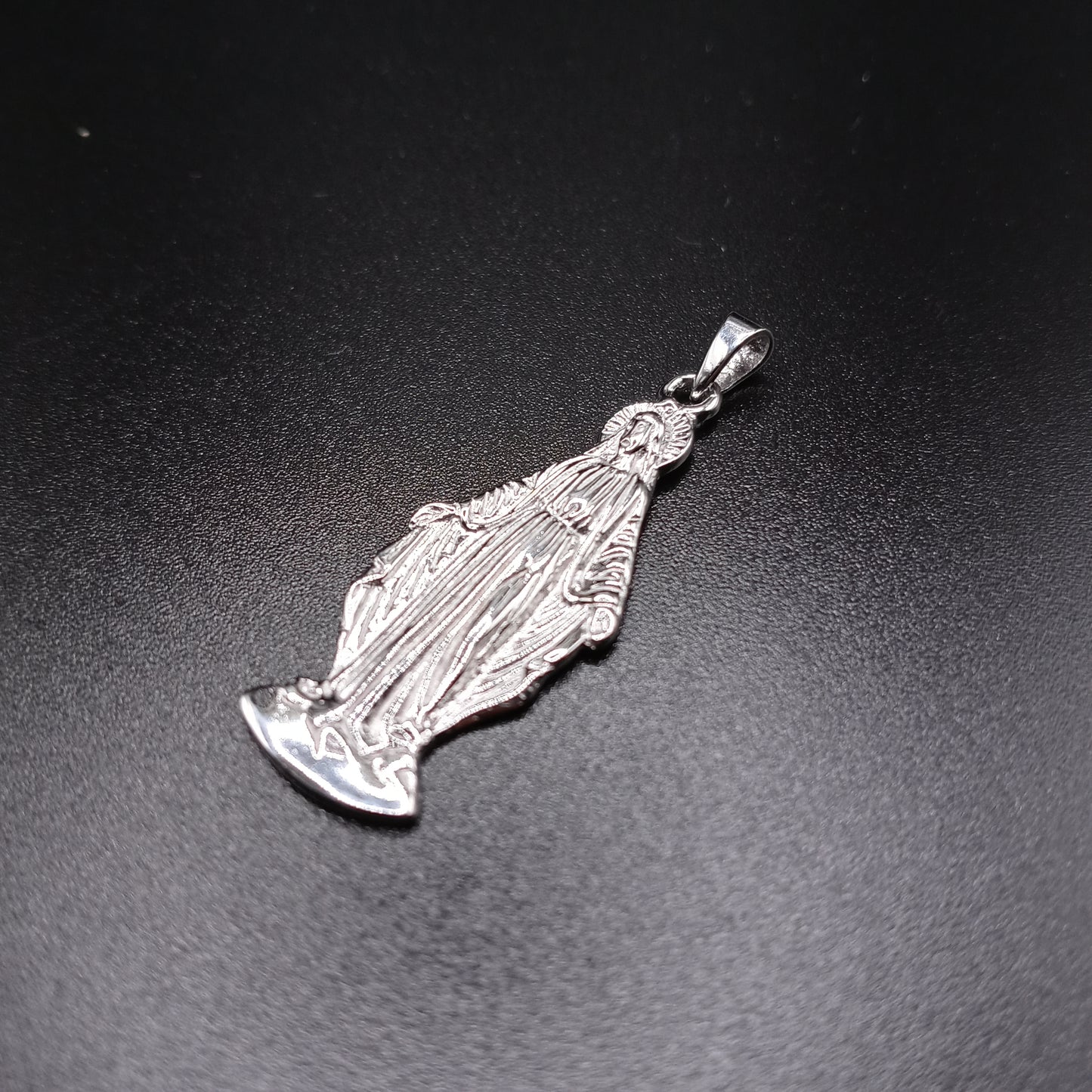 925 Sterling Silver Miraculous Mary Pendant