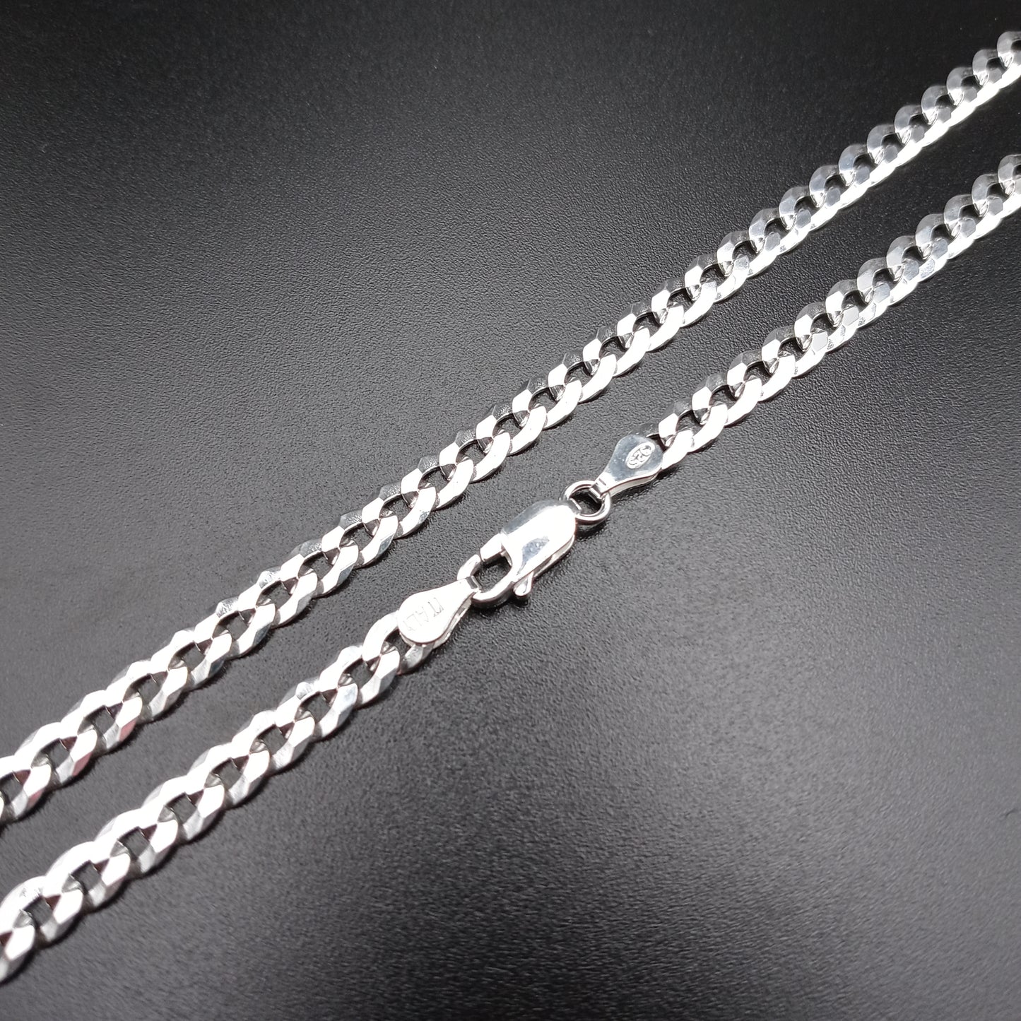 925 Sterling Silver 5.2mm Curb Link Chain - CH618