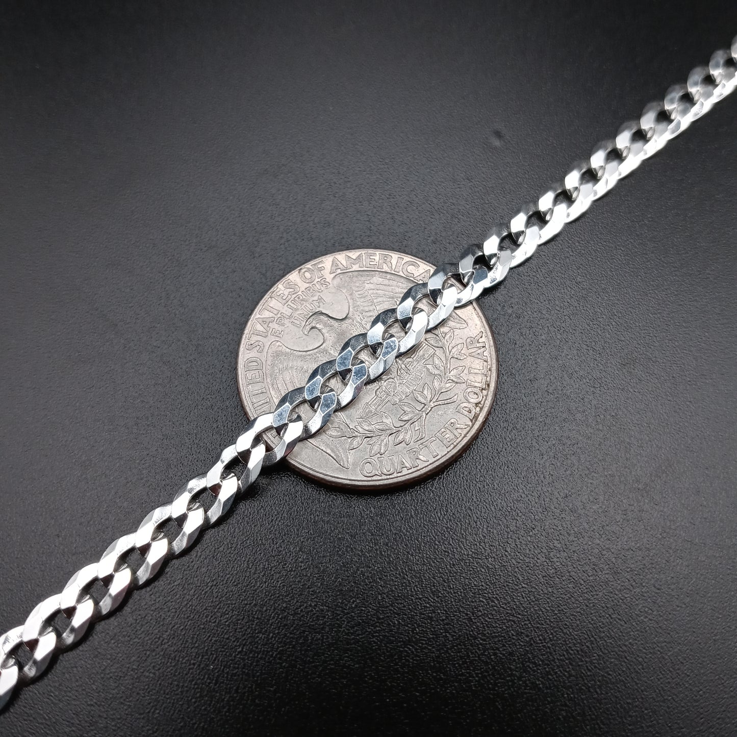 925 Sterling Silver 5.2mm Curb Link Chain - CH618