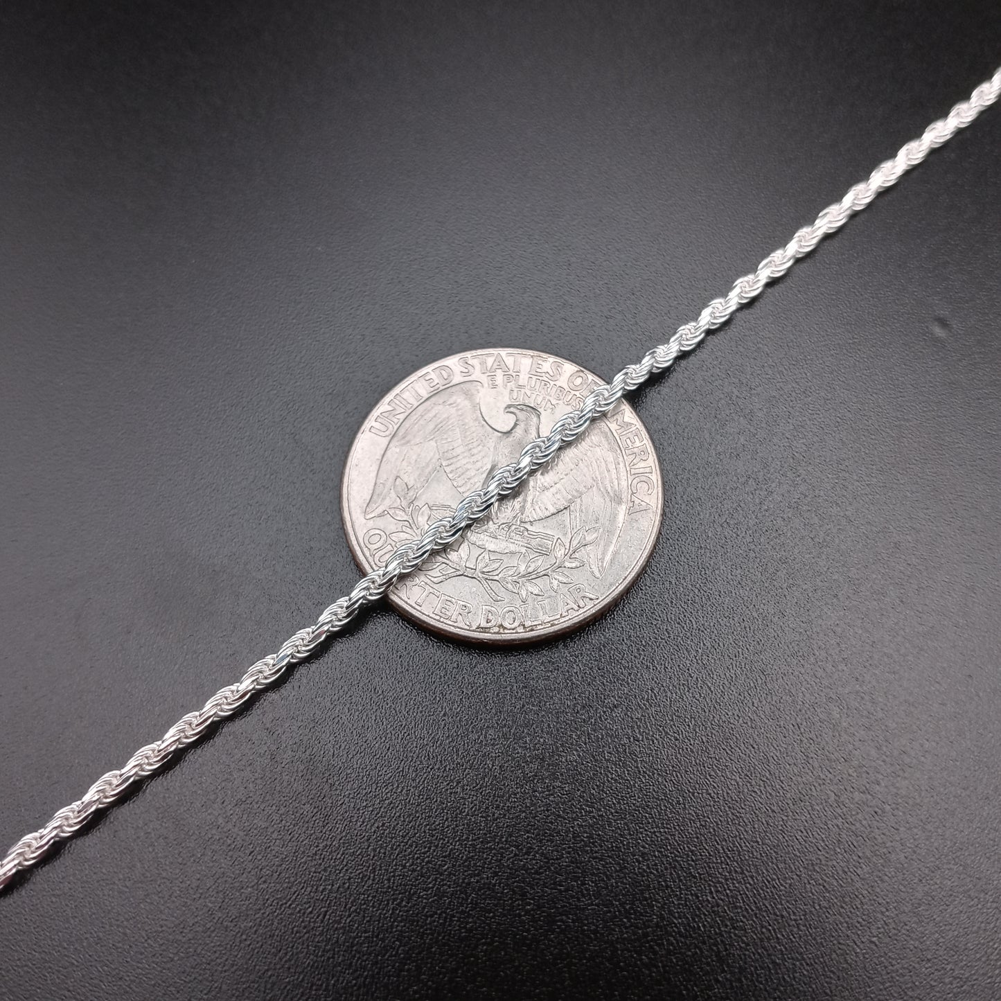 925 Sterling Silver 2mm Rope Chain - CH524