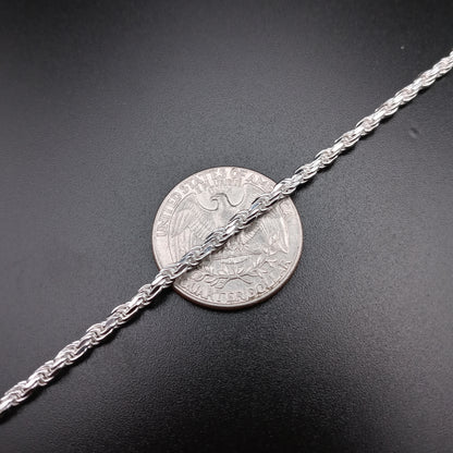 925 Sterling Silver 2.8mm Rope Chain - CH526