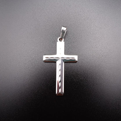 925 Sterling Silver Flat Cross Pendant