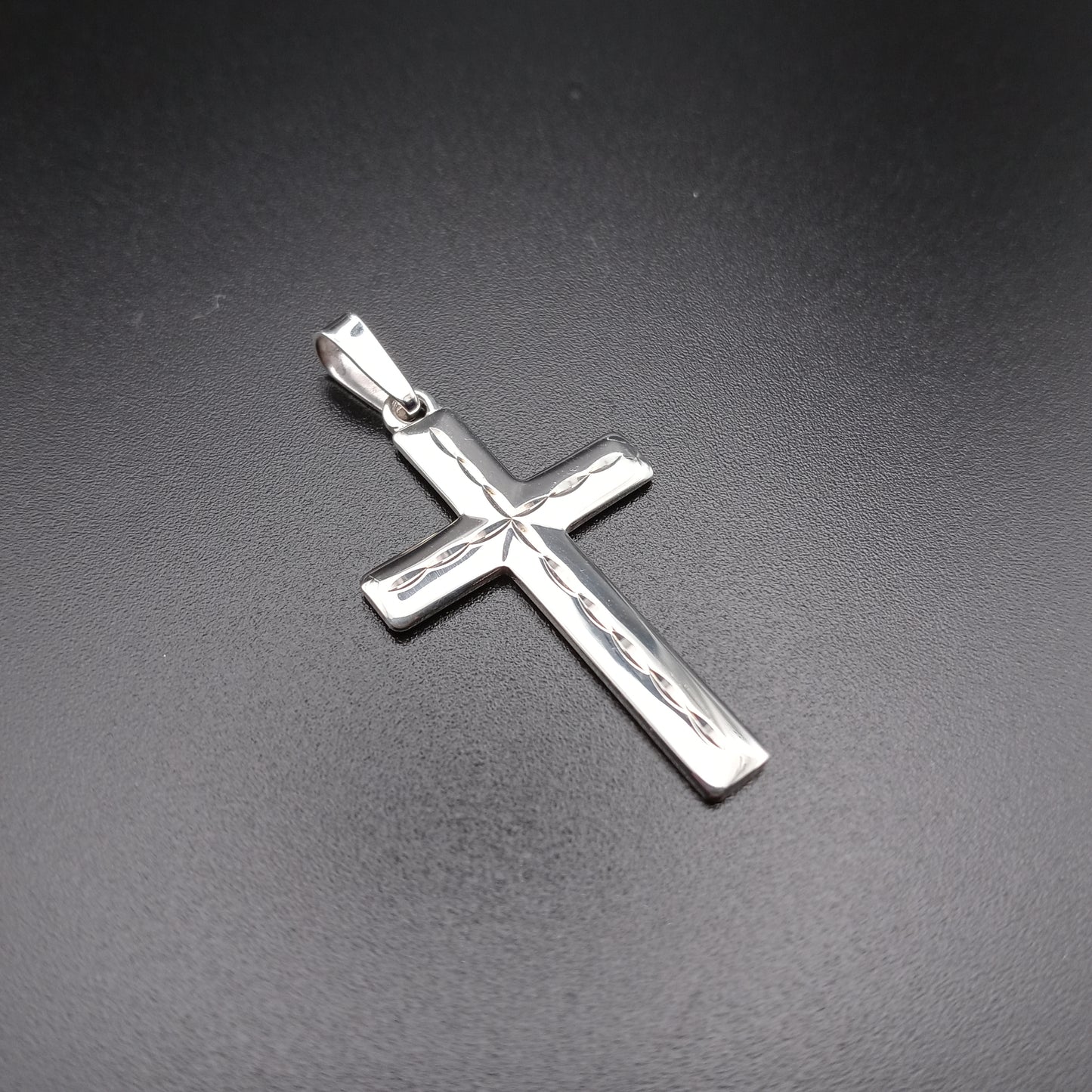 925 Sterling Silver Flat Cross Pendant