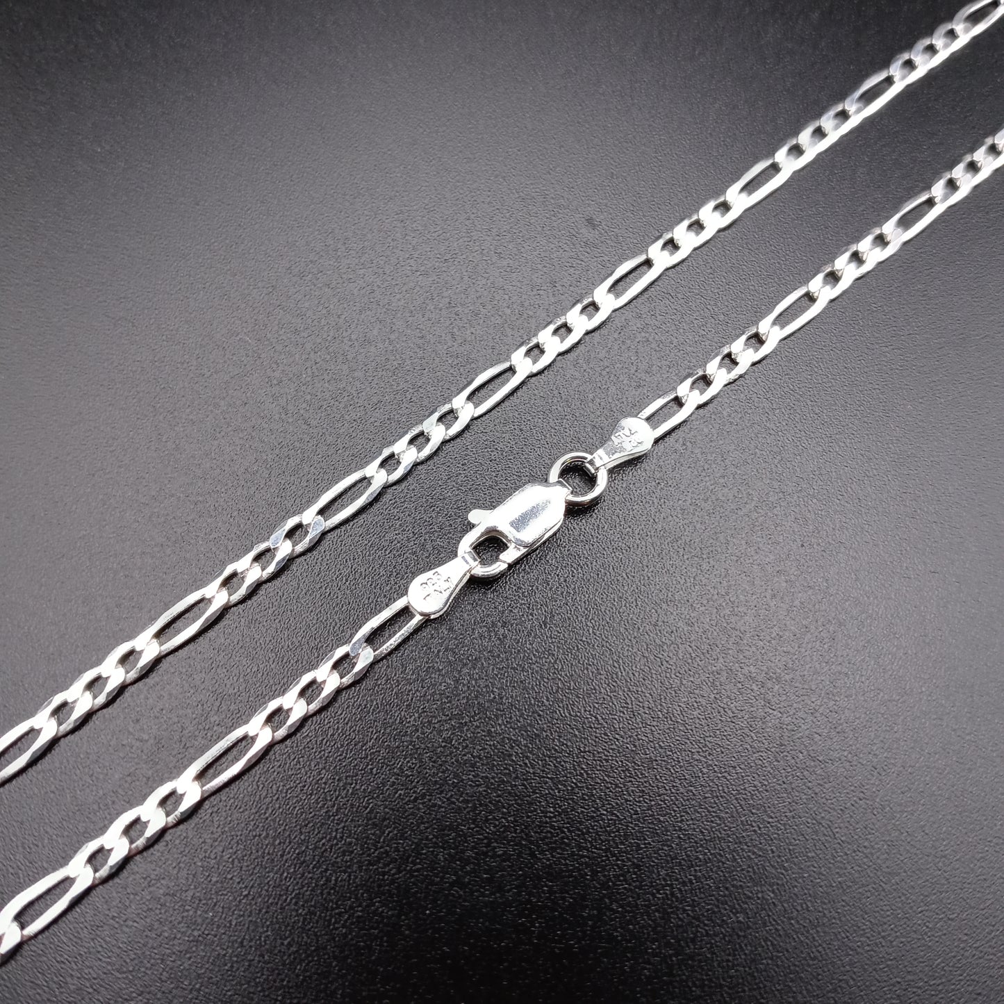 925 Sterling Silver 2.9mm Figaro Link Chain - CH604