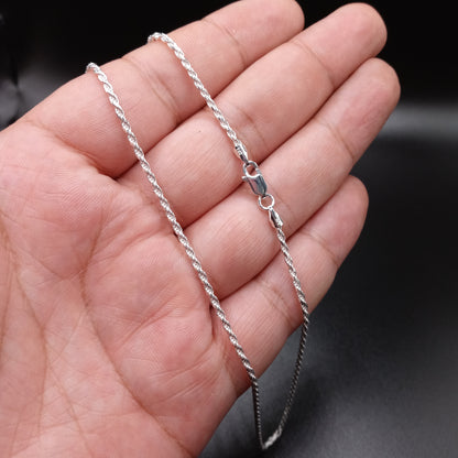 925 Sterling Silver 2mm Rope Chain - CH524