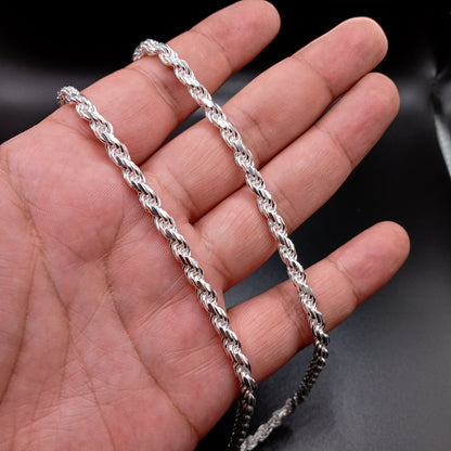 925 Sterling Silver 5mm Rope Chain - CH529