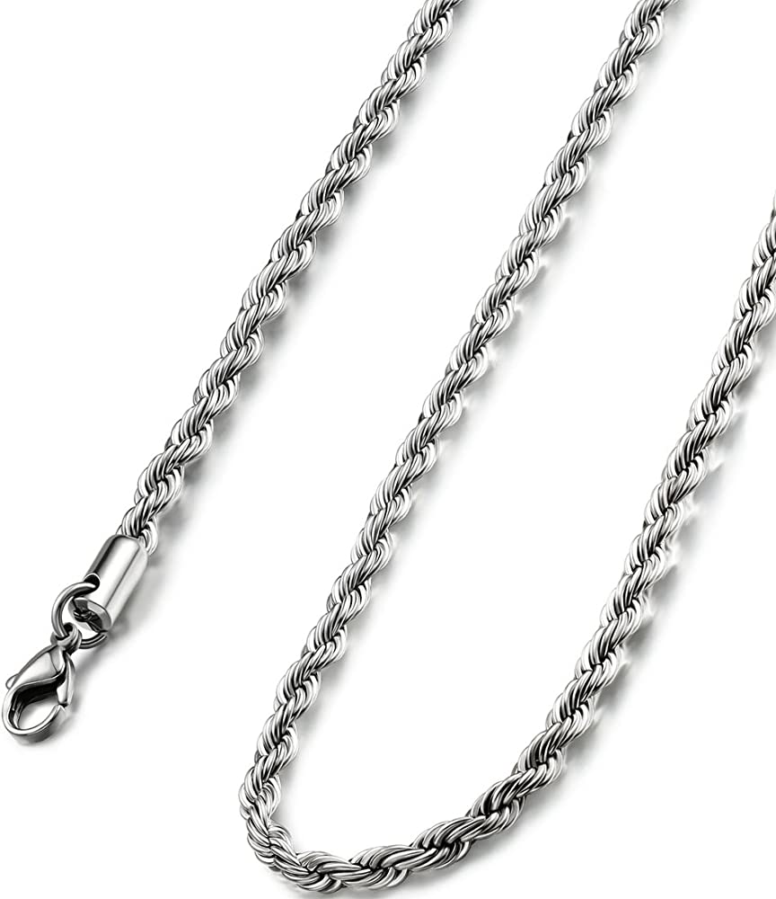 Stainless Steel 4mm Rope Chain